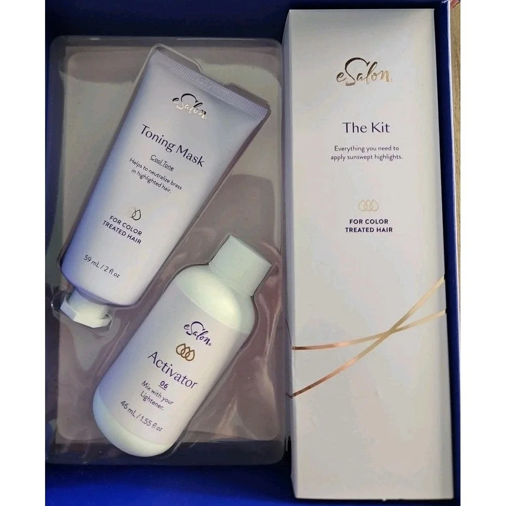 eSalon Light Set Highlighter Hair Color Set In Dark Brunette Full Kit